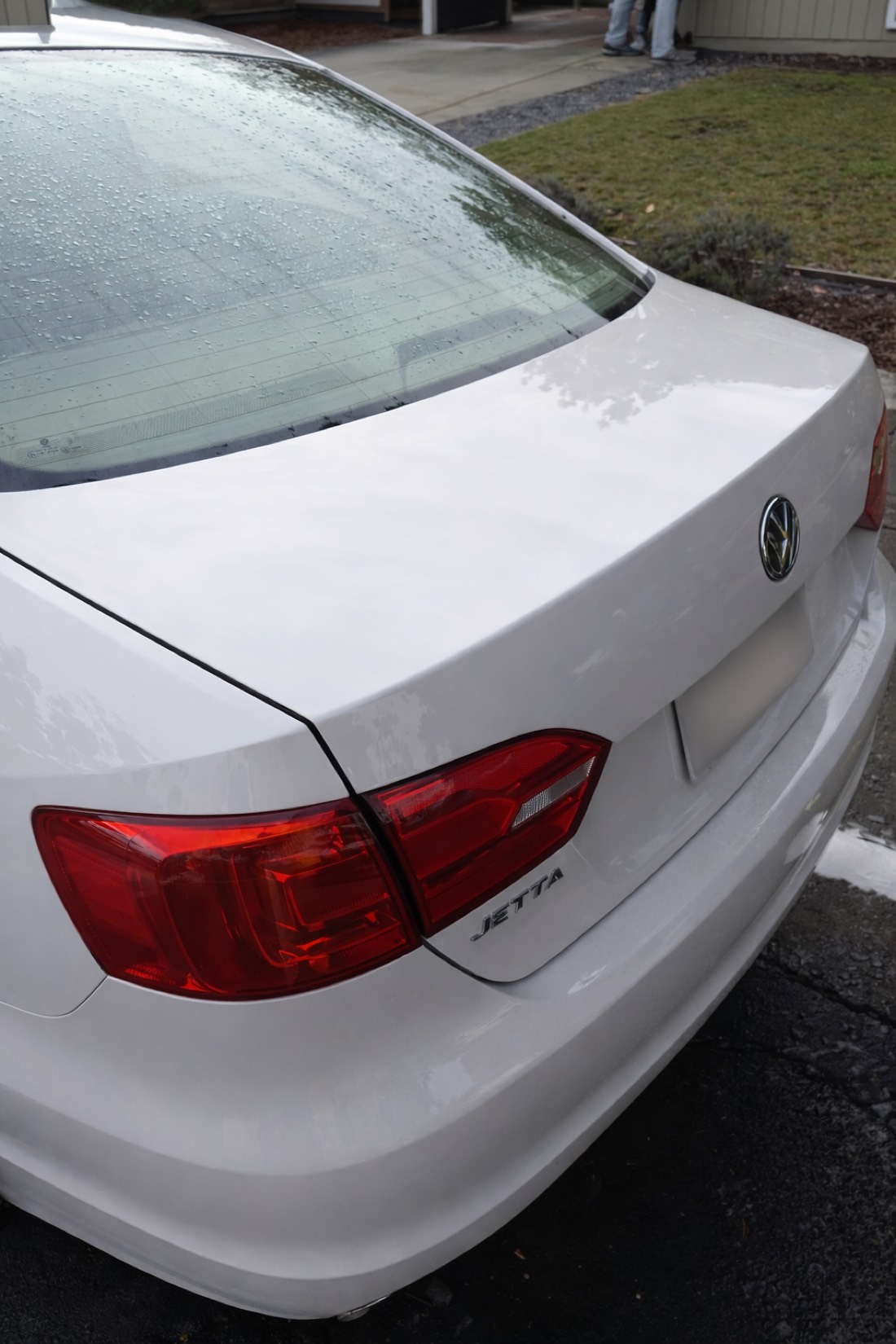 VW Jetta after exterior detail